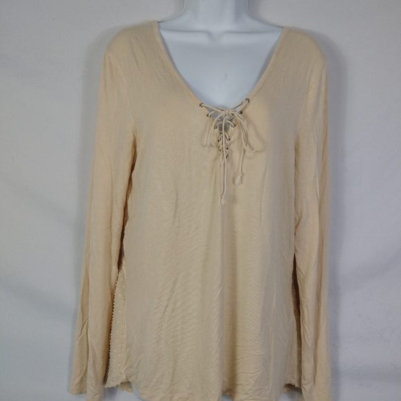 Women's BKE Peasant Blouse Long Sleeve Size Large - Picture 1 of 10